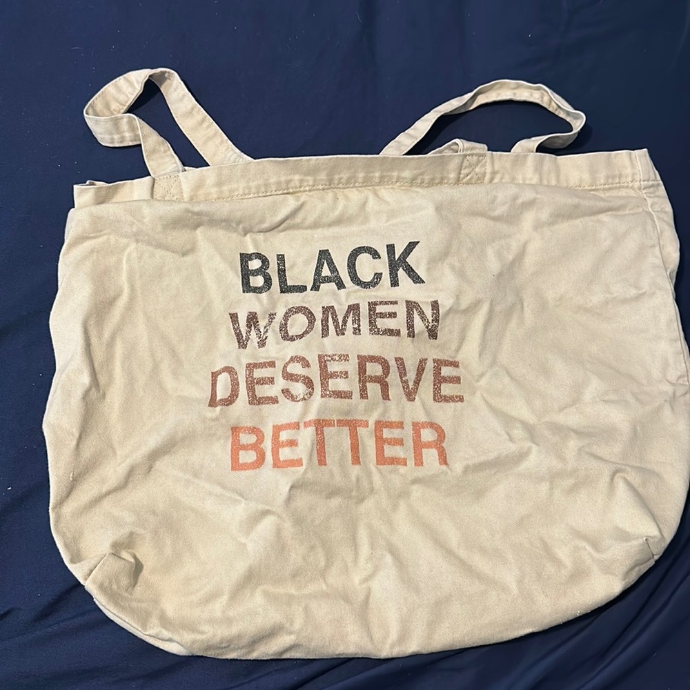 NJK Black Women Deserve Better Organic Tote